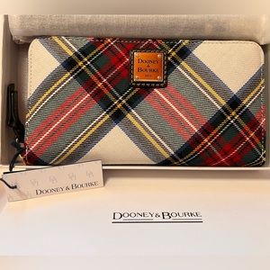 Rooney & Bourke plaid wallet clutch